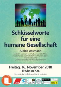 Schlüsselworte für eine humane Gesellschaft - Aleida Assmann